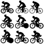 Cycling Silhouettes