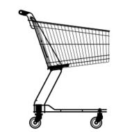 shopping cart side view N2