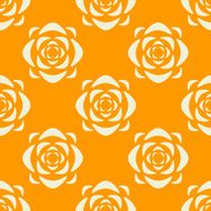 Abstract seamless pattern with silhouettes flowers N2