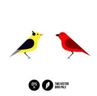 Two Vector Bird Pals