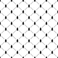 Seamless simple pattern with houses