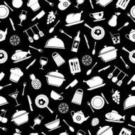 Seamless kitchen pattern N8