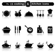 Cooking and kitchen icons N6