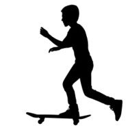 skateboarders silhouette N2