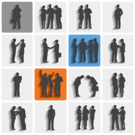 Vector of Business People Working