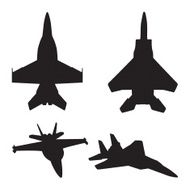 Jet Fighter Silhouettes