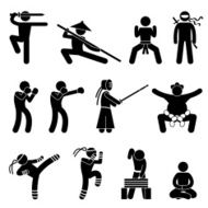 Martial Arts Pictogram