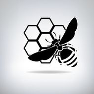 Black bees and honey