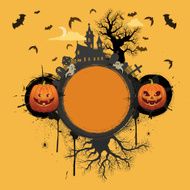 Halloween banner Jack o&#039; lantern world N3