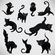 Set of black cats N3