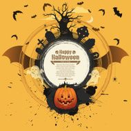 Halloween banner Jack o&#039; lantern world N7