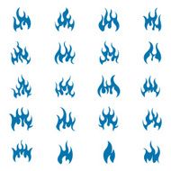Fire icons set