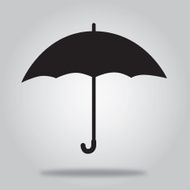 Black Umbrella Icon N2
