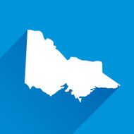 Blue Victoria Map Icon