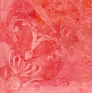 Subtle lace texture on an hand painted background