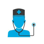 Doctor&#039;s blue icon