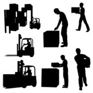 Warehouse Silhouette Collection (vector jpg)