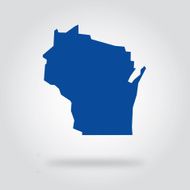 Wisconsin Blue State Icon