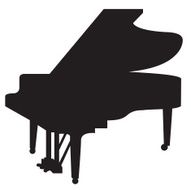 Jazz Grand Piano Silhouette