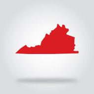 Virginia Red State Icon