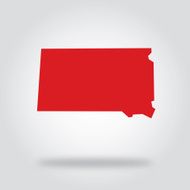 South Dakota Red State Icon