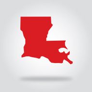 Louisiana Red State Icon