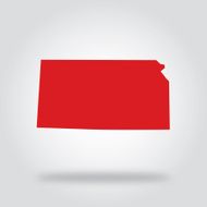 Kansas Red State Icon