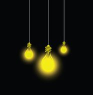 hanging lightbulb