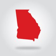 Georgia Red State Icon