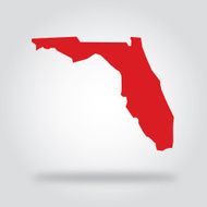 Florida Red State Icon