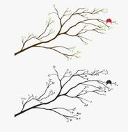 Branch Flowers Wall Decal