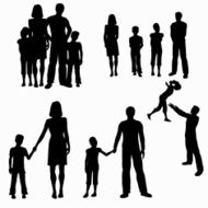 Family Silhouette Collection (vector jpg) N2