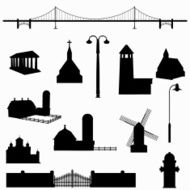 Building Silhouette Collection (vector jpg)
