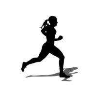 Running silhouettes N5