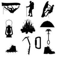 Outdoor Adventure Silhouette Collection (vector jpg)