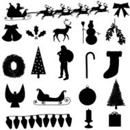 Christmas Silhouette Collection (vector jpg)