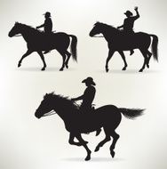 Cowboys on Horses - Farming