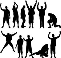 Set of People Silhouettes