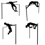 High Jump Silhouettes