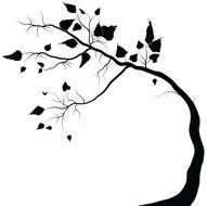 Detailed Tree Silhouette Autumn-Winter