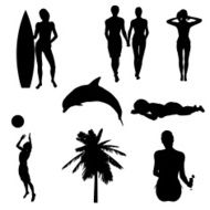 Beach Silhouette Collection