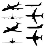 Aircraft Silhouette Collection (vector jpg)
