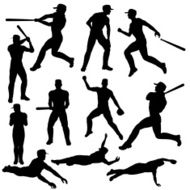Baseball Silhouette Collection
