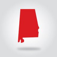 Alabama Red State Icon