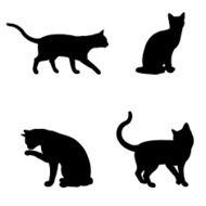 Cat Silhouette Collection