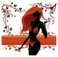 Abstract girl in bikini N2