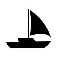 Sail boat Illustration - VECTOR