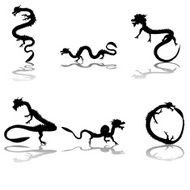 Eastern Dragon Silhouette Collection N2