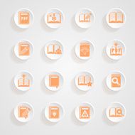 button shadows Book icons N2
