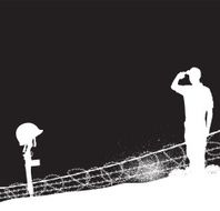 American Soldier Saluting a Fallen Comrade Background